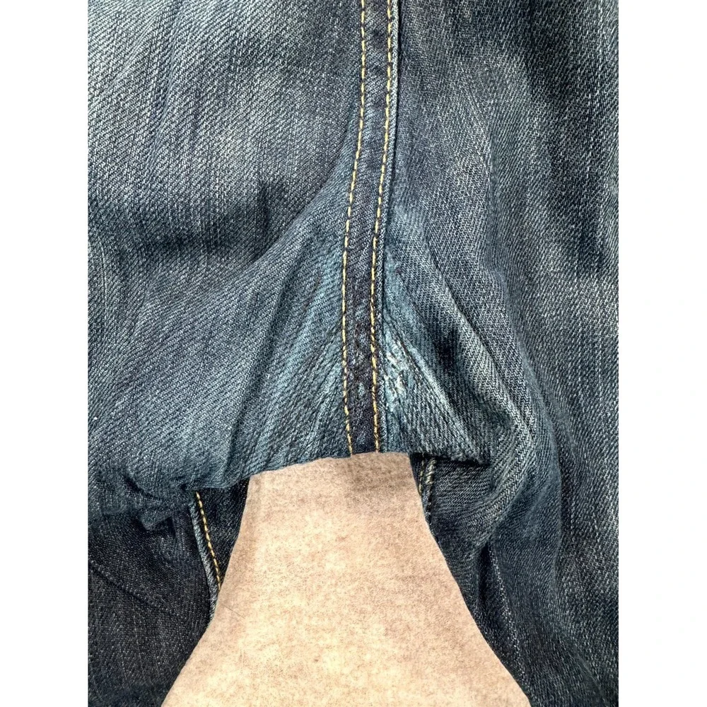 Vintage Levi's 501 Jeans Men 38x34 Dark Blue Denim Faded Straight Leg Button Fly